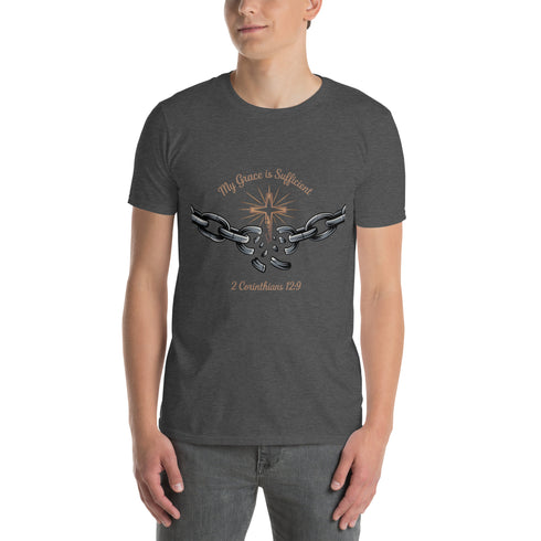 My Grace is Sufficient Chain Breaker Christian Bible Verse T-Shirt